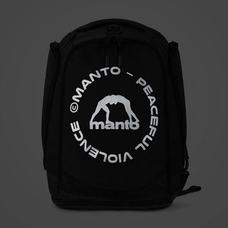 Zaino Manto CIRCLE Convertible XL Nero-Argento riflettente-Combat Arena