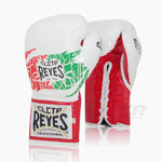 Guantoni Cleto Reyes Safetec CB4 Mexican Bianco-Rosso con lacci