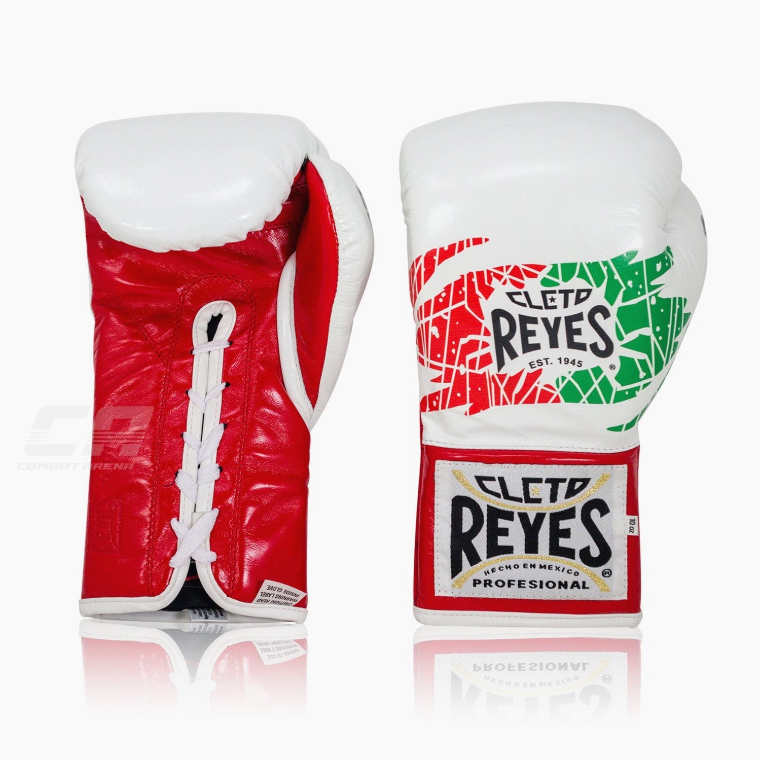 Guantoni Cleto Reyes Safetec CB4 Mexican Bianco-Rosso con lacci