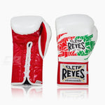 Guantoni Cleto Reyes Safetec CB4 Mexican Bianco-Rosso con lacci