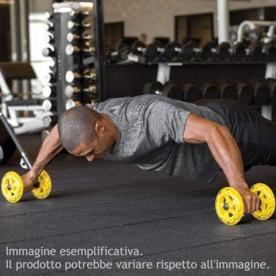 Manubri Toorx con ruote per addominali