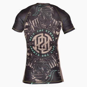 Rashguard Pride or Die Only The Strong maniche corte