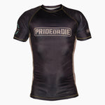 Rashguard Pride or Die Only The Strong maniche corte