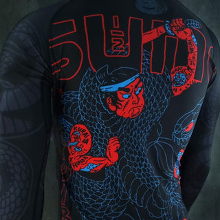 Rashguard Half Sumo Black Mamba Neon maniche lunghe