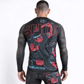 Rashguard Half Sumo Black Mamba Neon maniche lunghe