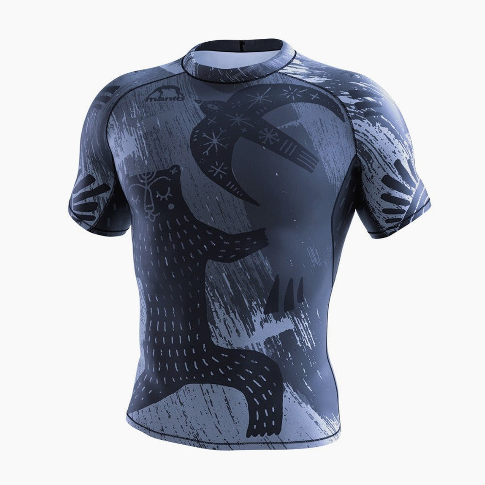 Maglia Sottomuta In Neoprene SEAC Fit Short 2 Mm Uomo - Maniche Corte, Per Sub, Surf, Nuoto, Protezione Termica E UV