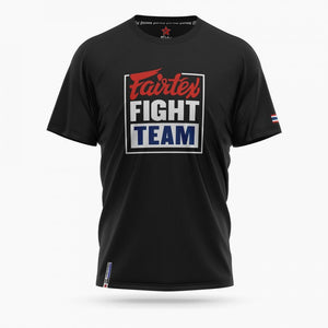 T-shirt Fairtex Fight Team TST51 Nero-rosso-Combat Arena